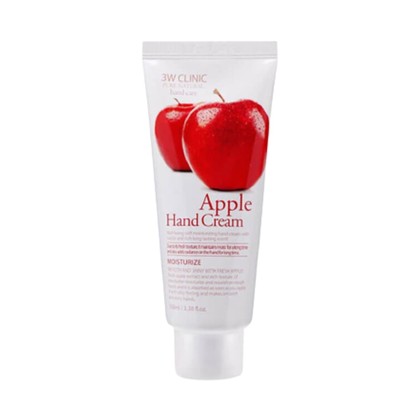 Увлажняющий крем для рук 3W CLINIC, с экстрактом яблока Moisturizing Apple Hand Cream, 100 мл