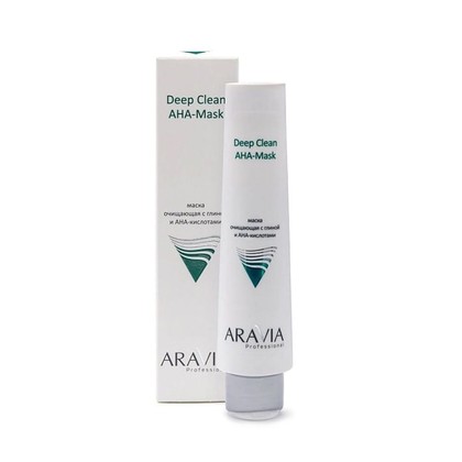 Маска очищающая ARAVIA Professional, для лица с глиной и AHA-кислотами, 100мл