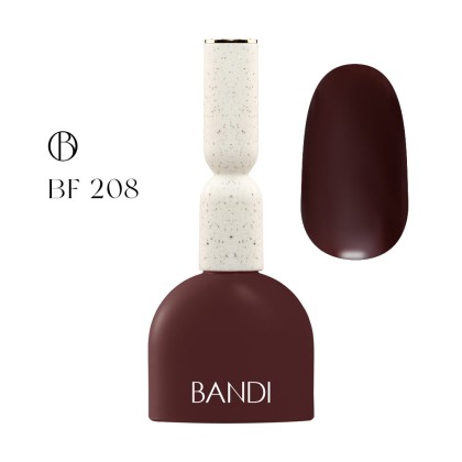 Гель для ногтей BANDI GEL, Paint brown, №208, 10 мл