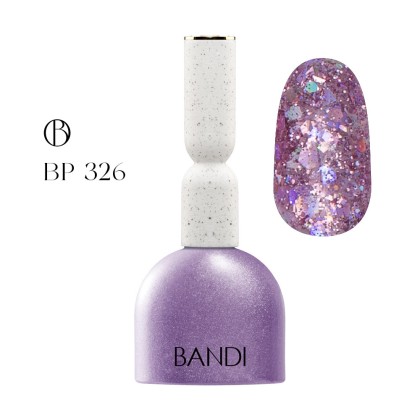 Гель для ногтей BANDI GEL, Glam purple, №326, 10 мл