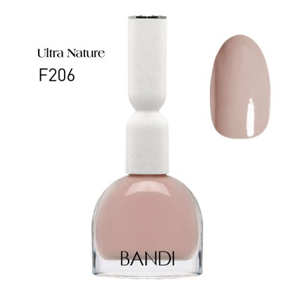 Лак для ногтей BANDI Ultra Nature, Pink Beige, F206s, 10 мл
