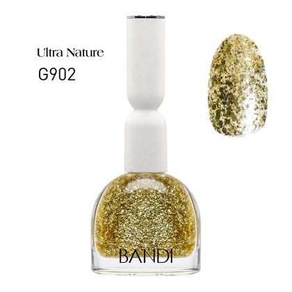 Лак для ногтей BANDI Ultra Nature, Sparkling Gold, G902s, 10 мл