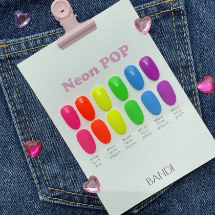 Коллекция цветных гелей BANDI GEL Trend Set 23 Neon Pop