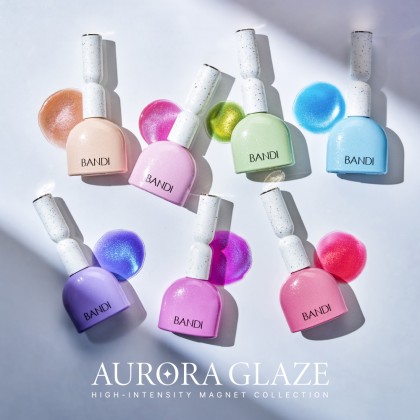 Коллекция цветных гелей BANDI GEL Trend Set Aurora Glaze Mag, 8 шт