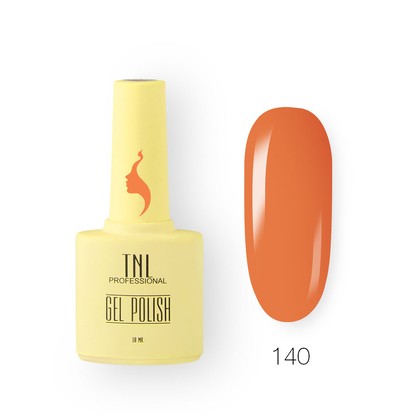 Гель-лак для ногтей TNL Professional, 8 Чувств, №140, Сладкий апельсин, 10 мл