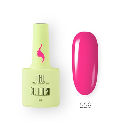 Гель-лак для ногтей TNL Professional, 8 Чувств, №229, Розовая камелия, 10 мл