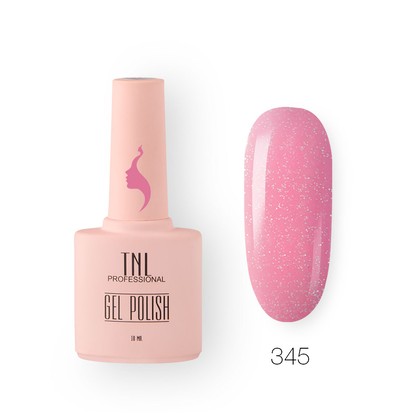 Гель-лак для ногтей TNL Professional, 8 Чувств, №345, Розовый блеск, 10 мл