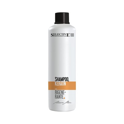 Шампунь Selective Professional Shampoo keratin rigenerante, кератиновый, 1000 мл