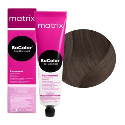 Краска для волос Matrix SoColor Pre-Bonded 4N, 90 мл