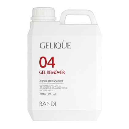 Жидкость для снятия гелевых покрытий BANDI Gelique Gel Remover, №04, 2000 мл